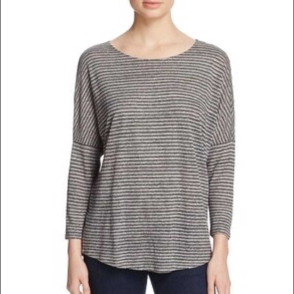 Soft Joie 1/2 Sleeve Striped Tee